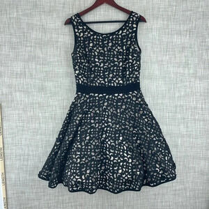 Xscape Dress Mini Womens 10 Cut out 0479